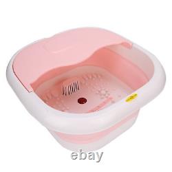 Spa Massager Constant Temperature Therapy Bath Barrel(Pink EU Plug) HR6