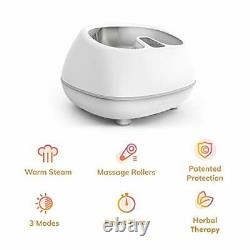 Steam Foot Bath Massager, Foot Spa with Fast Heating, 4 Pedicure Massage
