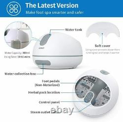Steam Foot Spa Bath Massager, Foot Sauna Care withFast Heating, No Water Pouring