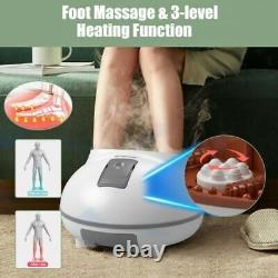 Steam Foot Spa Bath Massager Foot Sauna Care withHeating Timer Electric Rollers-Gr