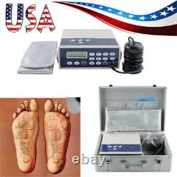 USA Professional Ionic Detox Foot Bath Spa Chi Cleanse Machine Case Far infrared