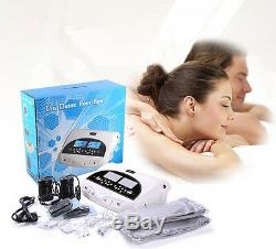Updated LCD Pro Dual Ion Detox Ionic Foot Bath Spa Clean Machine Infrared Belt