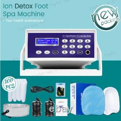 Upgrade Ionic Detox Foot Bath Spa Tub Chi Innocleanse Machine with 100 Pack Liner