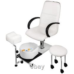 VEVOR Hydraulic Lift Adjustable Spa Pedicure Unit with Easy-Clean Bubble Massage