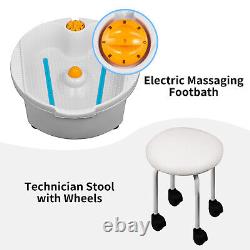 VEVOR Pedicure Unit Station Hydraulic Lift Chair & Massage Foot Spa Beauty Salon