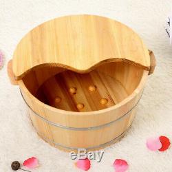 Vintage Wood Foot Basin Tub Bucket for Foot Bath Soak feet Massage Spa Durable