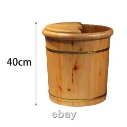 Wood Foot Bath Reusable Laundry Tub SPA Foot Washbasin Foot Washing Barrel