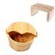 Wood Foot Spa Bath Basin Tub Feet Soaking Wash Bucket Barrel+wood Foot Stool