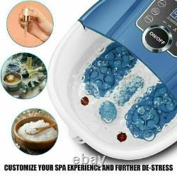 7 Types Massager De Bain Spa Pied Anti-stress Avec Bulles De Chaleur, Roller &timer