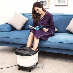 ACEVIVI Bain de pieds spa avec massage, bulles, chauffage, affichage LED, détente infrarouge et minuterie