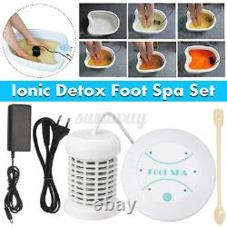 Accueil Ionic Detox Foot Basin Bath Spa Cleanse Machine Relax Refresh Body Gift