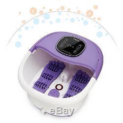All In One Foot Spa Bain Led Massage Affichage Du Temps Set Temp Heat Rollers Grand
