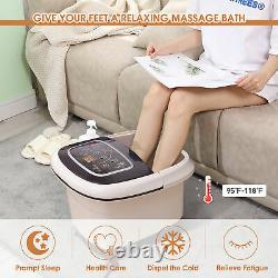 Baignoire De Massage Spa Pied Avec Télécommande 4 Rouleaux De Massage Motorisés