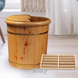 Baignoire de lavage des pieds en bois réutilisable pour SPA, bassin de lavage des pieds, tonneau de lavage des pieds