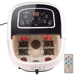 Baignoire de massage pour les pieds Gymax avec 4 rouleaux de massage motorisés et télécommande.
