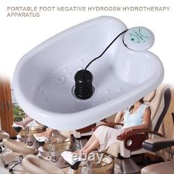 Baignoire de massage pour les pieds avec spa, chaleur, massage, ions négatifs et pédicure.