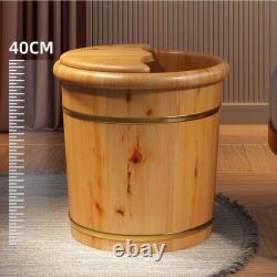 Baignoire de pédicure pour bain de pieds en bois, bol de lavage SPA polyvalent, seau de lavage des pieds