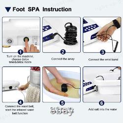 Baignoire de pieds spa soins massage machine de désintoxication ionique pour utilisation de deux personnes avec 110 doublures.