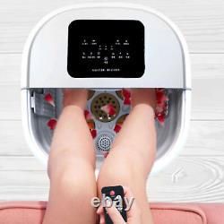 Baignoire de spa pour les pieds avec contrôle thermostatique, baignoire de spa électrique avec affichage LCD et prise EU
