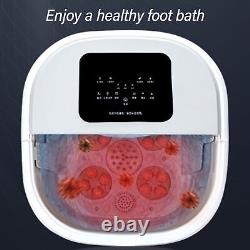 Baignoire de spa pour les pieds avec contrôle thermostatique, baignoire de spa électrique avec affichage LCD et prise EU