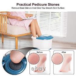 Bain de pieds avec massage au spa, chauffage, 6 rouleaux de massage motorisés, bulles, vibrations