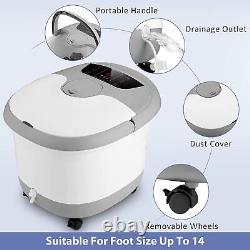 Bain de pieds avec massage thermique, jets de bulles et modes multiples pour un soulagement des pieds
