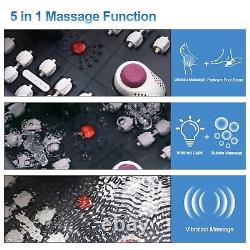 Bain de pieds multifonction avec contrôle de température, bulles et rouleaux de massage