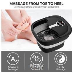 Bain de pieds pliable HOSPAN avec massage rotatif électrique, bain de pieds avec chaleur, bulles