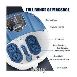 Bas Spa Baignoire Massager Chauffe Bubbles Shiatsu Rouleaux De Massage Contrôle De Température
