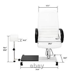 Chaise de pédicure avec tabouret et bain de pieds à bulles et massage 31,4D x 19,8L x 51H Nouveau