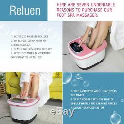 Chauffée Foot Spa Baignoire Jacuzzi Pédicure Soaker Avec Massage Électrique Hea