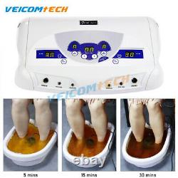 Detox Bain De Pied Double Ionique Cellule Relax Spa Massager Machine LCD Mp3 Lecteur De Musique