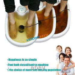 Détoxification Foot Spa Machine 5 Modes Professional Foot Bath Ceintures LCD Straps