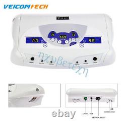 Double-usageurs Detox Bain De Pied Ionic Cell Massager LCD Mp3 Machine + 6 Arrays