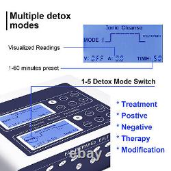 Dual User Ionic Foot Bath Detox Foot Spa Cleanse Cell Detoxification Machine Nouveau