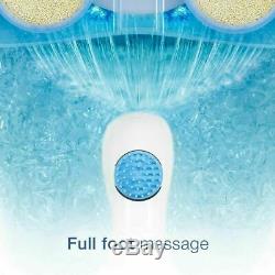 Foot Spa Bain De Massage Avec Chaleur Soaker Cascade Vibration Bubble Rouleau Relax