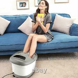 Foot Spa Bath Massager Automatic Rollers Heating Soaker Bucket 500w Us Stock