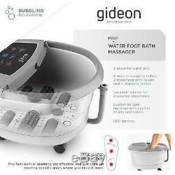 Gideon Luxe Thérapeutique Chauffée Foot Spa Bain De Massage Avec Des Lumières Et Des Bulles
