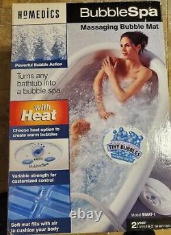 Homedics Bubble Spa Massant Air Rempli Bubble Bath Mat Brand New