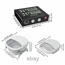 Ionic Detox Foot Spa Machine Folded Tub Kit With Arrays Far Infrared Belts Accueil