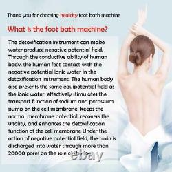 Ionique Detox De Bain De Pied Spa Machine System Plus Panneau De Contrôle + Tuyau De Massage 2 Arrays
