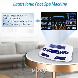 Machine de bain de pieds double utilisateur avec spa ionique de désintoxication et affichage LCD, nouvelle pour 2023.