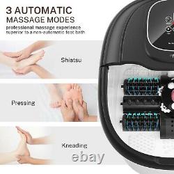 Massager De Bain De Pied Misiki Avec Chauffage & 3 Modes Automatiques Et 4 Motori