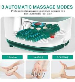 Massager De Bain De Pied Misiki Avec Chauffage Et 3 Modes Automatiques Et 6 Motori