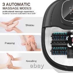 Massager De Bain De Pied Misiki Avec Chauffage Et 3 Modes Automatiques Et 6 Motorisés