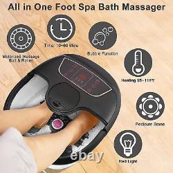 Massager De Bain Spa Pied Avec Bulles De Chaleur, Rouleau Automatique De Massage Tai Chi 05