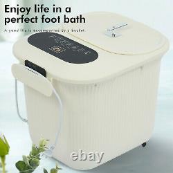 Massager Électrique De Bain Spa De Bain Portable Shiatsu Roller Avec Télécommande Blanc