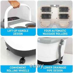 Massager à rouleaux pour bain de pieds Technologie de démarrage automatique Fonction réglable Gris