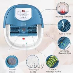 Massager de bain de pieds Spa avec chaleur, bain de pieds avec rouleaux de massage automatiques