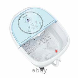 Massager de bain de spa pour les pieds avec douche à 3 angles et rouleaux motorisés - couleur bleue